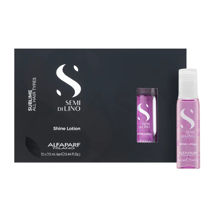 Alfaparf Milano Semi Di Lino Sublime Shine Lotion serum do włosów bez połysku 12 x 13 ml