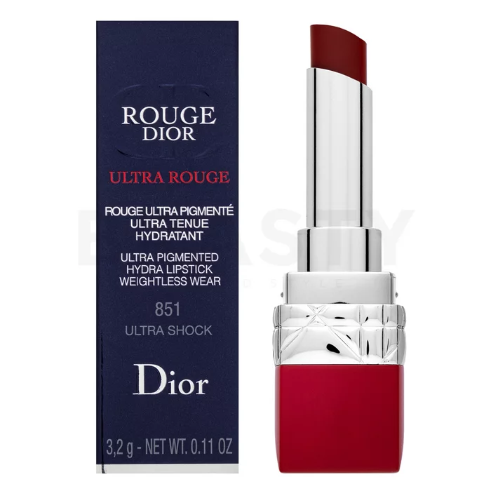 Dior (Christian Dior) Ultra Rouge šminka z vlažilnim učinkom 851 Ultra Shock 3,2 g