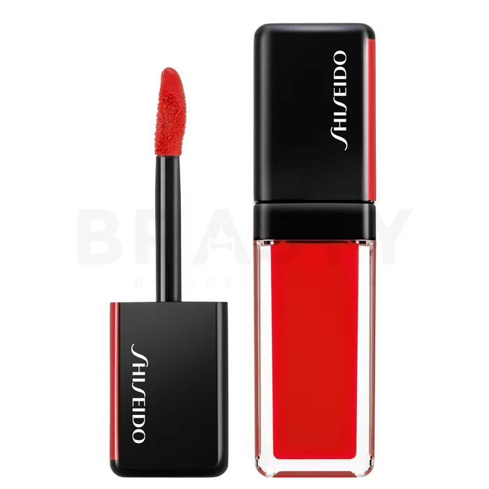 Shiseido Lacquerink Lipshine 305 Red Flicker tekoča šminka z vlažilnim učinkom 6 ml