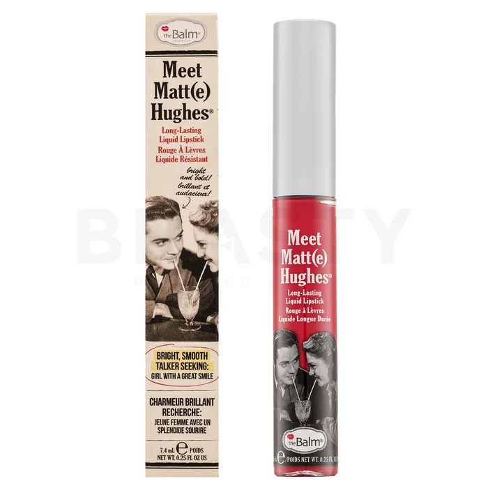 theBalm Meet Matt(e) Hughes Liquid Lipstick dlouhotrvající tekutá rtěnka pro matný efekt Devoted 7,4 ml