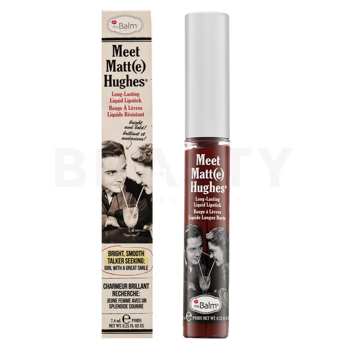 theBalm Meet Matt(e) Hughes Liquid Lipstick hosszantartó folyékony rúzs mattító hatásért Adoring 7,4 ml