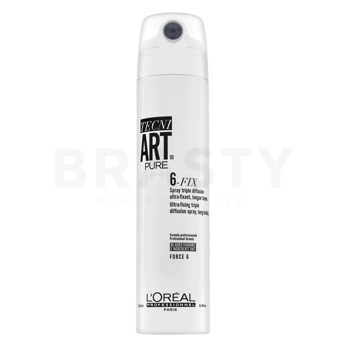 L´Oréal Professionnel Tecni.Art Pure 6-Fix Ultra Fixing Spray Styling spray for extra strong fixation 250 ml
