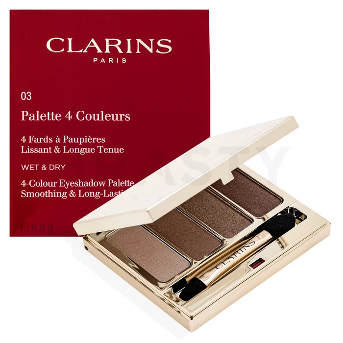 Clarins 4-Colour Eyeshadow Palette paletă cu farduri de ochi 03 Brown 6,9 g