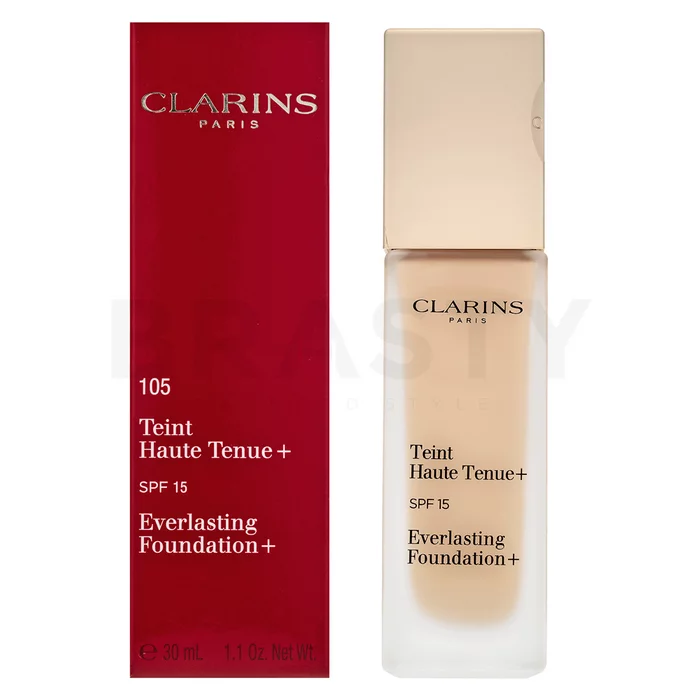 Clarins Everlasting Foundation+ podkład o przedłużonej trwałości 105 Nude 30 ml