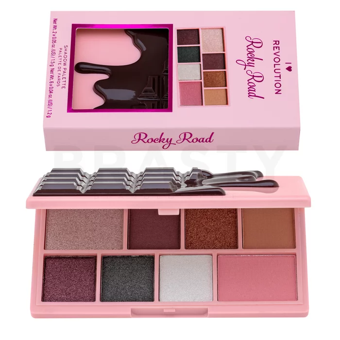 I Heart Revolution Mini Chocolate Shadow Palette szemhéjfesték paletta Rocky Road 10,2 g