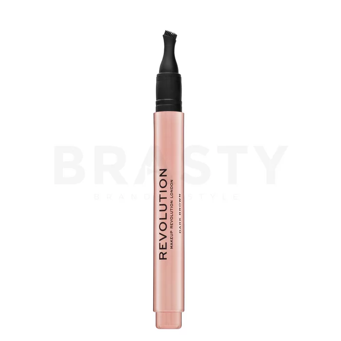Makeup Revolution Fast Brow Clickable Pomade Pen wenkbrauwpotlood Dark Brown 1 ml