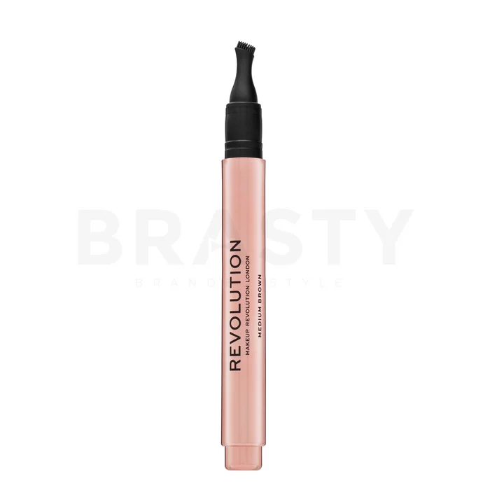 Makeup Revolution Fast Brow Clickable Pomade Pen wenkbrauwpotlood Medium Brown 1 ml