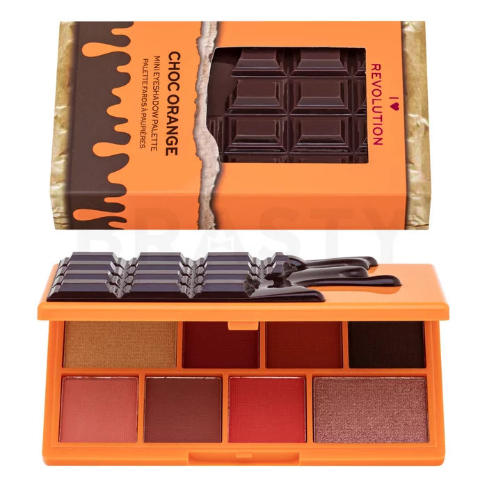 I Heart Revolution Mini Chocolate Shadow Palette szemhéjfesték paletta Choc Orange 10,2 g