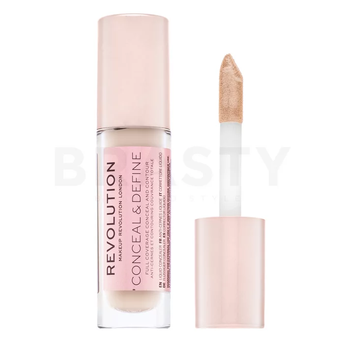 Makeup Revolution Conceal & Define Concealer tekutý korektor C1 4 ml