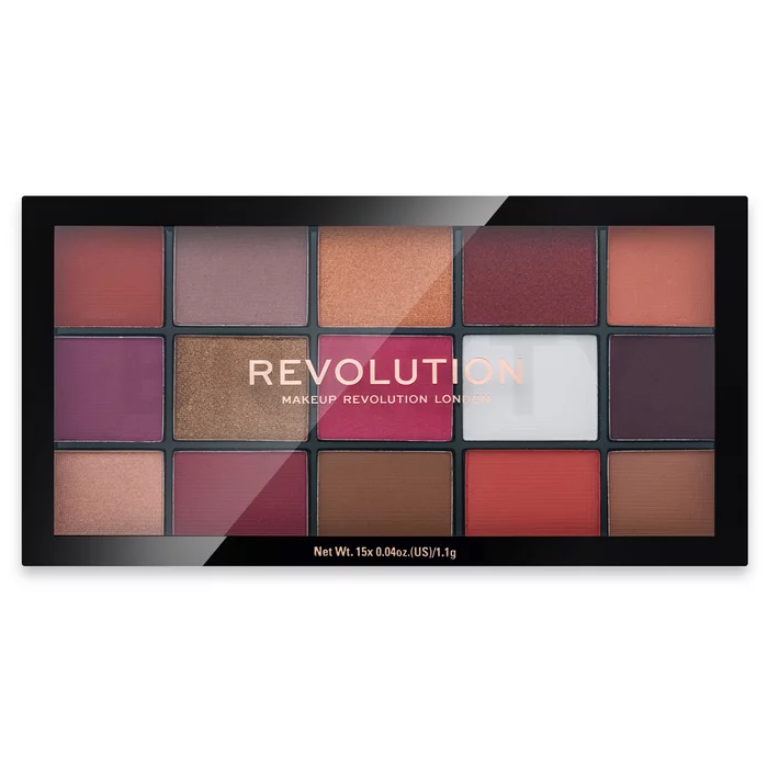Makeup Revolution Reloaded Eyeshadow Palette szemhéjfesték paletta Red Alert 16,5 g