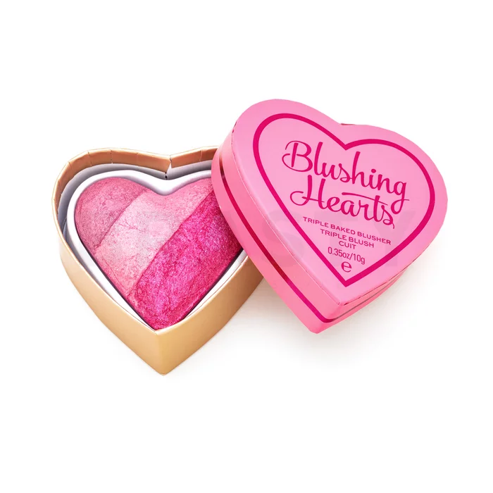 I Heart Revolution Blushing Hearts Triple Baked Blusher rdečilo v prahu Blushing Heart 10 g