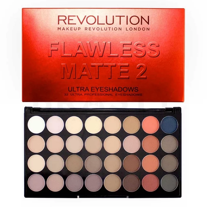 Makeup Revolution Flawless Matte 2 Ultra Eyeshadow Palette oogschaduw palet 20 g