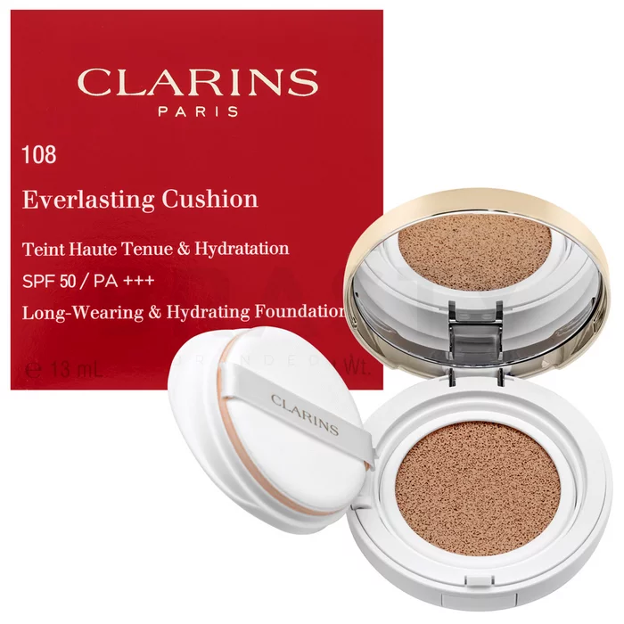 Clarins Everlasting Cushion Foundation podkład o przedłużonej trwałości 108 Sand 13 ml