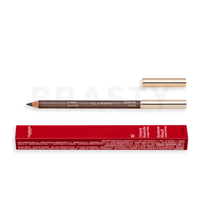 Clarins Eyebrow Pencil wenkbrauwpotlood 2v1 02 Light Brown 1,3 g