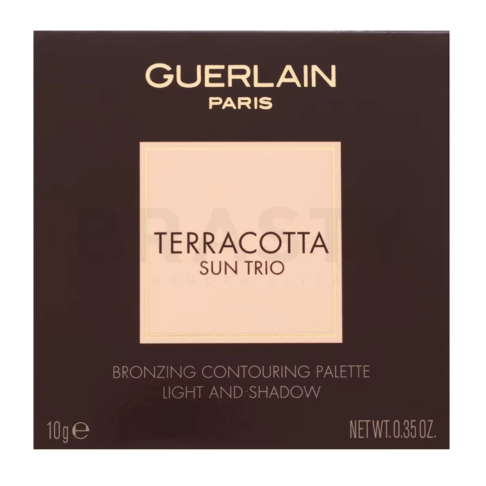 Guerlain Terracotta Sun Trio The Bronzing And Contouring Palette Púderes highlight és kontúr paletta Clair 10 g
