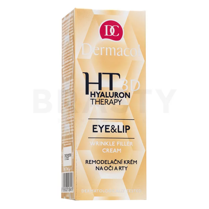 Dermacol Hyaluron Therapy 3D Eye & Lip Cream odmładzające serum przywracający jędrność skóry w okolicach oczu i ust 15 ml