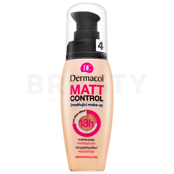 Dermacol Matt Control Make-Up vloeibare make-up met matterend effect N. 04 30 ml