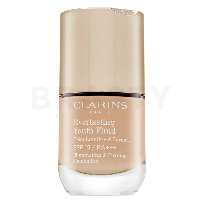 Clarins Everlasting Youth Fluid fondotinta lunga tenuta anti-invecchiamento della pelle 108.5 Cashew 30 ml