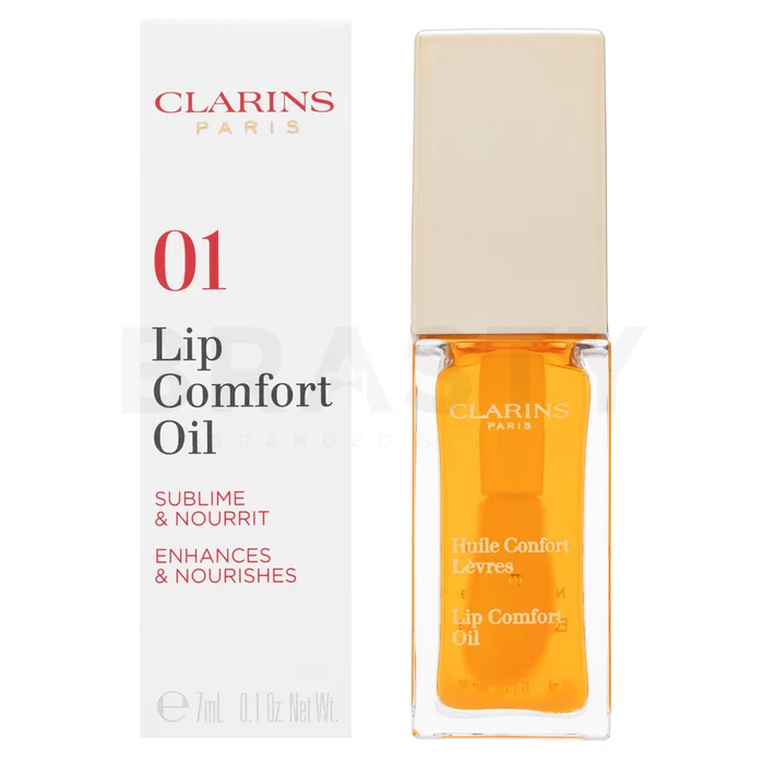 Clarins Instant Light Lip Comfort Oil negovalni balzam za ustnice 01 Honey 7 ml