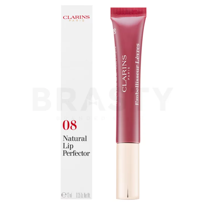 Clarins Natural Lip Perfector błyszczyk do ust 08 Plum Shimmer 12 ml