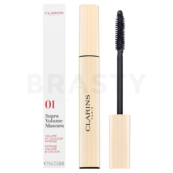 Clarins Supra Volume Mascara szempillaspirál szempilla meghosszabbítására és volumenre N. 01 Black 8 ml