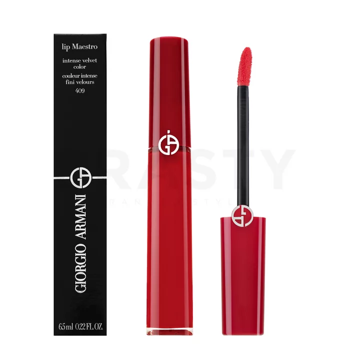 Armani (Giorgio Armani) Lip Maestro Intense Velvet Color rossetto liquido lunga tenuta 409 6,5 ml