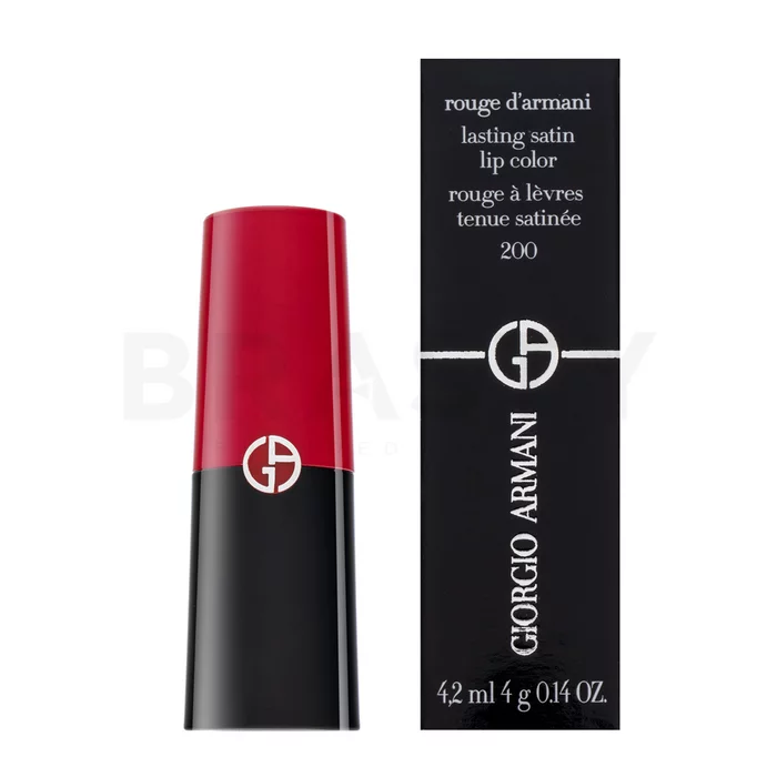 Armani (Giorgio Armani) Rouge d'Armani Lasting Satin Lip Color dolgo obstojna šminka 200 4,2 ml