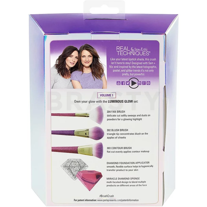 Real Techniques Luminous Glow Brush Crush - Limited Edition ecset szett