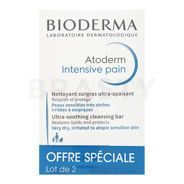 Bioderma Atoderm trdno milo za obraz Intensive Pain Cleansing Ultra-Rich Soap 2 x 150 g