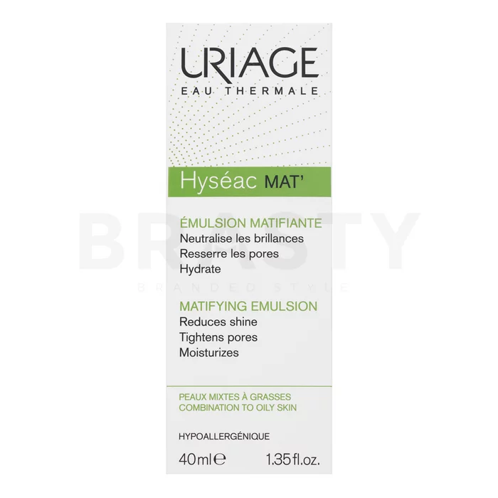 Uriage Hyséac Mat' Matifying Emulsion gel matifiant de față pentru piele uleioasă 40 ml