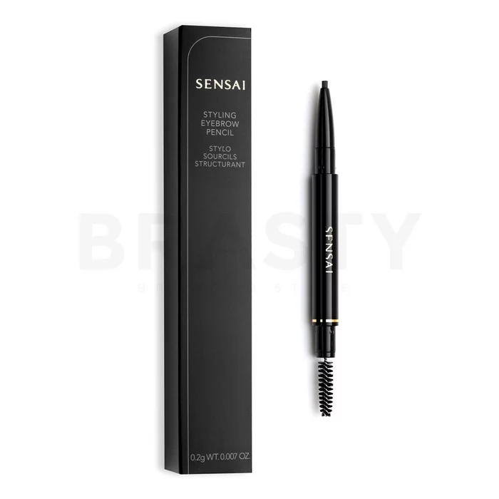 Kanebo Sensai Styling Eyebrow Pencil olovka za obrve 2v1 01 Dark Brown 0,2 g