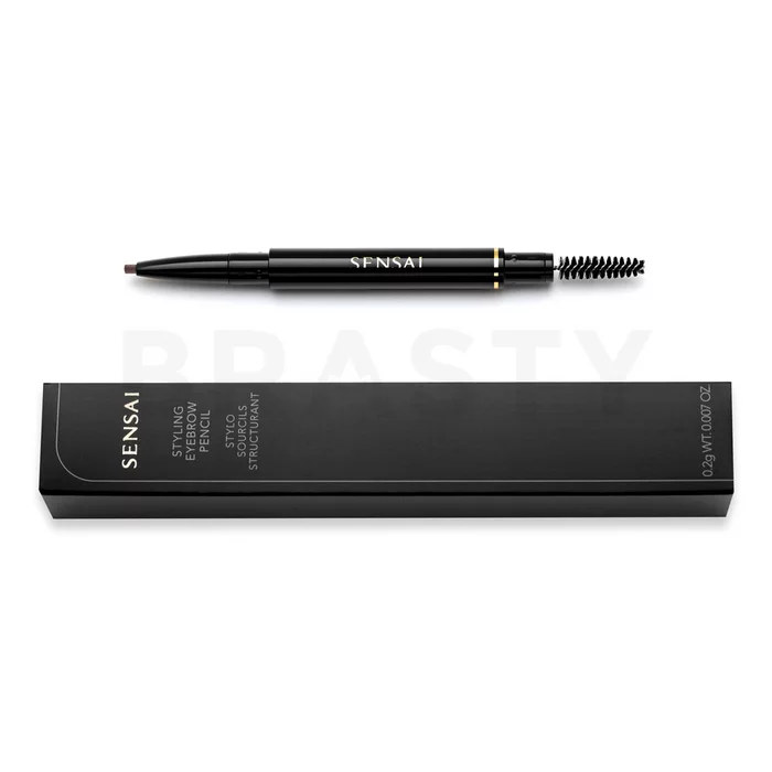 Kanebo Sensai Styling Eyebrow Pencil olovka za obrve 2v1 02 Warm Brown 0,2 g