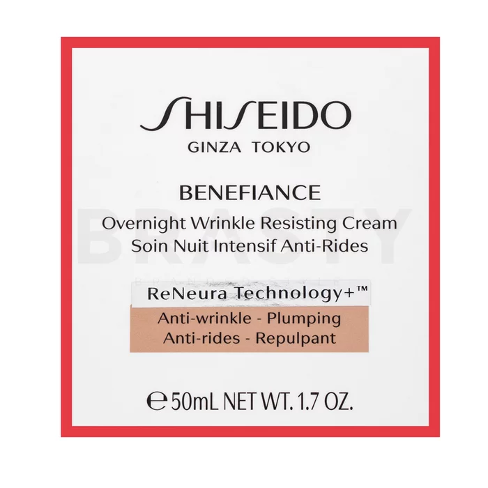 Shiseido Benefiance Overnight Wrinkle Resisting Cream éjszakai krém ráncok ellen 50 ml
