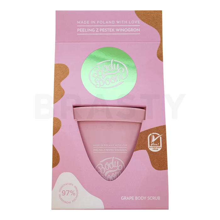 BodyBoom Body Scrub Grape Seed peeling pre všetky typy pleti 100 g