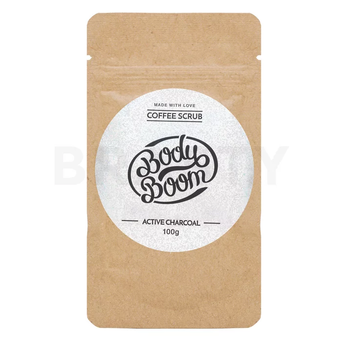 BodyBoom Coffee Scrub Active Charcoal peeling pro všechny typy pleti 100 g