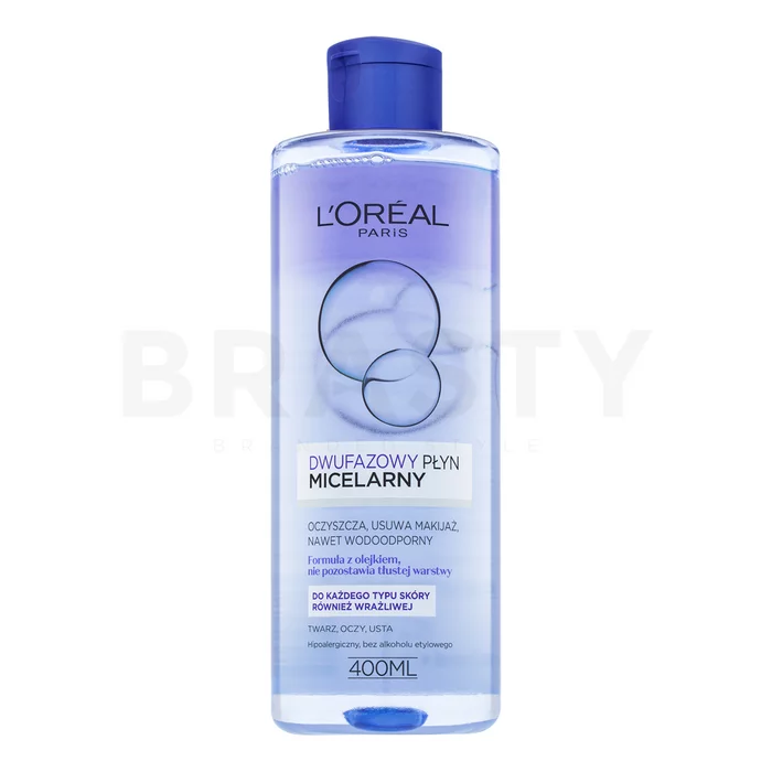 L´Oréal Paris Skin Expert Micellar Bi-Phase Water odličovacia micelárna voda pre upokojenie pleti 400 ml