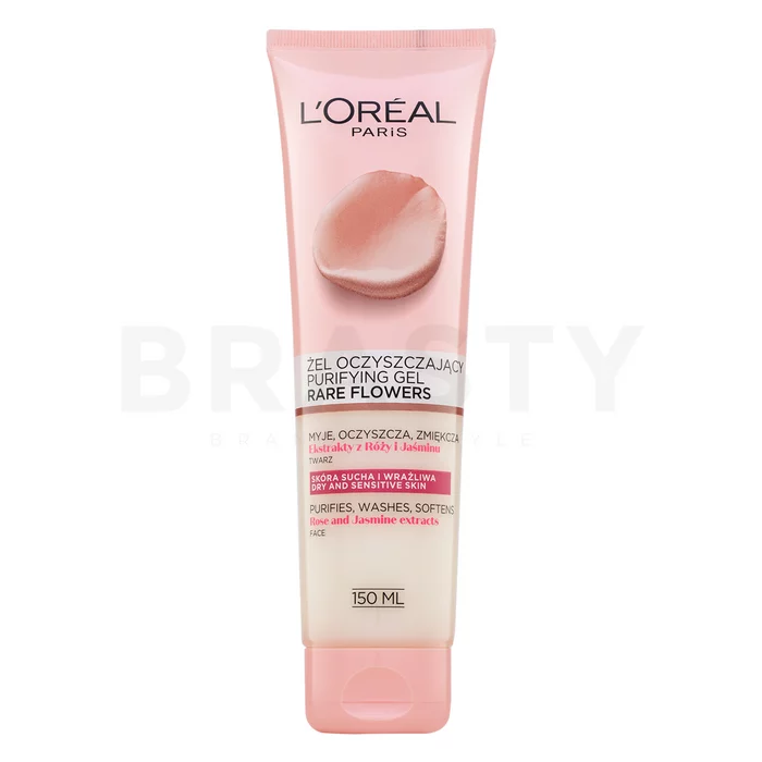 L´Oréal Paris Skin Expert Rare Flowers Purifying Gel čistiaci gél pre veľmi suchú a citlivú pleť 150 ml