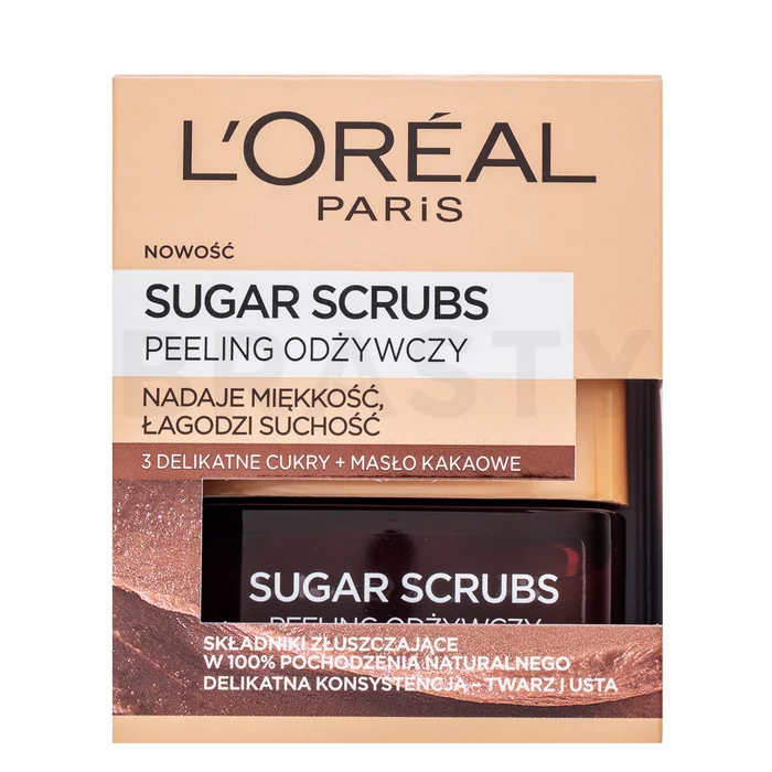 L´Oréal Paris Sugar Scrubs Nouris Scrub čistiaca maska a peeling pre obnovu pleti 50 ml