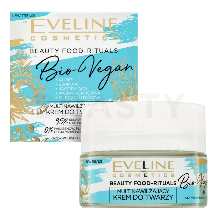 Eveline Bio Vegan Multi-Moisturising Day And Night Face Cream Tápláló krém mindennapi használatra 50 ml