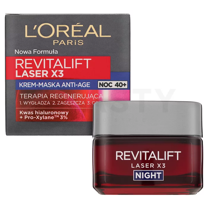 L´Oréal Paris Revitalift Laser X3 Anti-Age Night Cream-Mask éjszakai krém ráncok ellen 50 ml