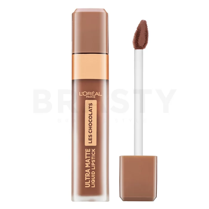 L´Oréal Paris Les Chocolats Ultra Matte Liquid Lipstick tekoča šminka za mat učinek 860 Ginger Bomb 7,6 ml