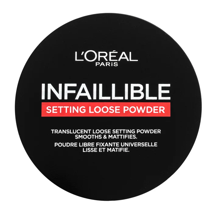 L´Oréal Paris Infaillible Setting Loose Powder transparentný púder pre zjednotenú a rozjasnenú pleť Transparent 6 g