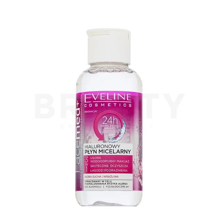 Eveline FaceMed+ Hyaluronic Micellar Water płyn micelarny do demakijażu 3w1 100 ml