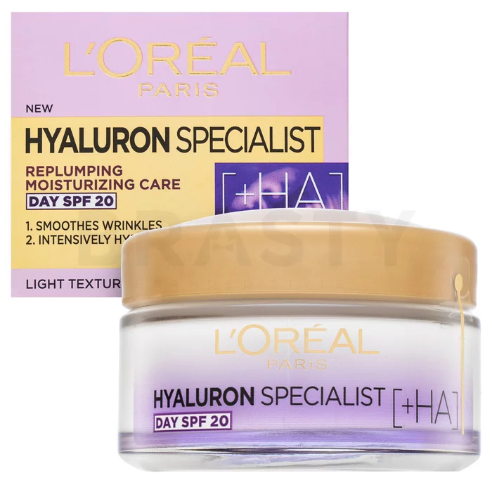 L´Oréal Paris Hyaluron Specialist Replumping Moisturizing Day Care SPF 20 vyplňujúci krém proti vráskam 50 ml