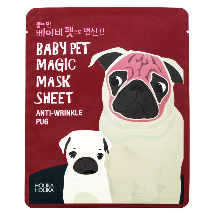 Holika Holika Baby Pet gézmaszk Magic Mask Sheet Anti-wrinkle Pug