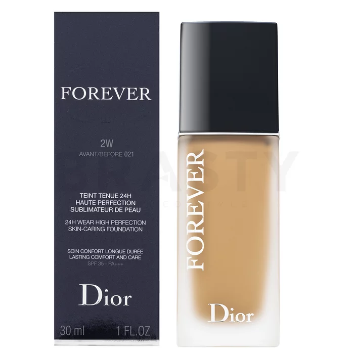 Dior (Christian Dior) Forever 24H Wear High Perfection Skin-Caring Foundation podkład w płynie 2W Warm 30 ml