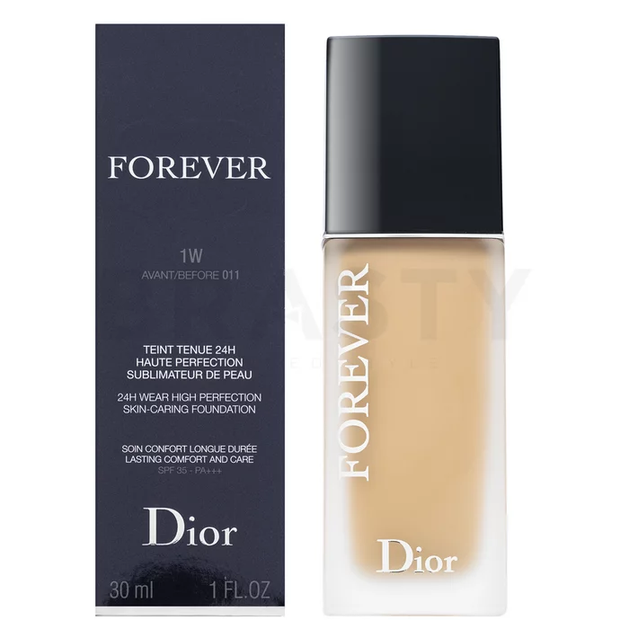 Dior (Christian Dior) Forever 24H Wear High Perfection Skin-Caring Foundation podkład w płynie 1W Warm 30 ml