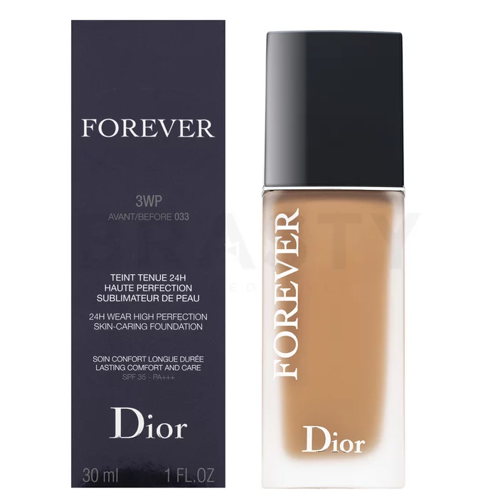 Dior (Christian Dior) Forever 24H Wear High Perfection Skin-Caring Foundation podkład w płynie 3WP Warm Peach 30 ml