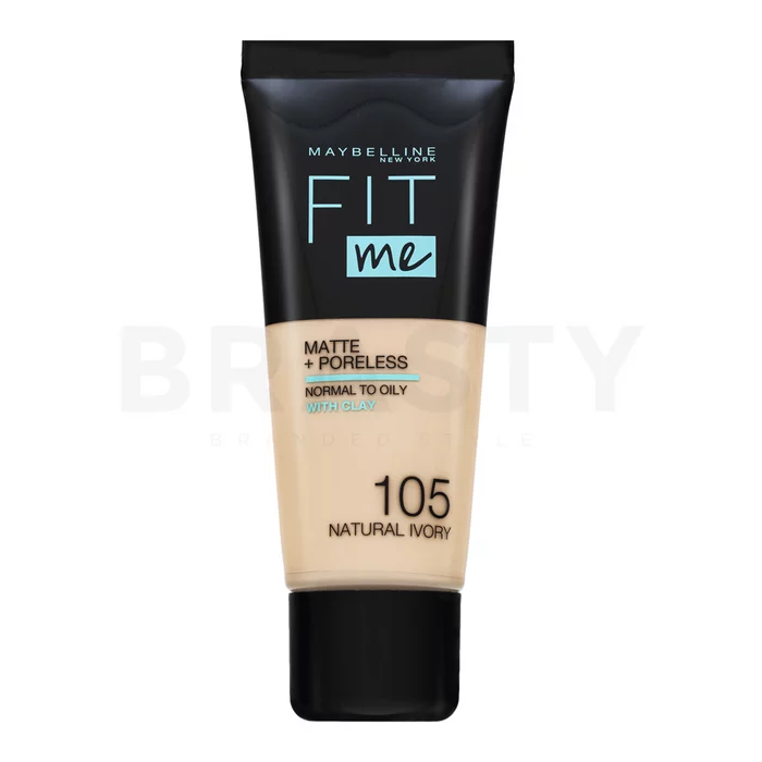Maybelline Fit Me! Foundation Matte + Poreless tekući make-up s matirajućim učinkom 105 Natural Ivory 30 ml