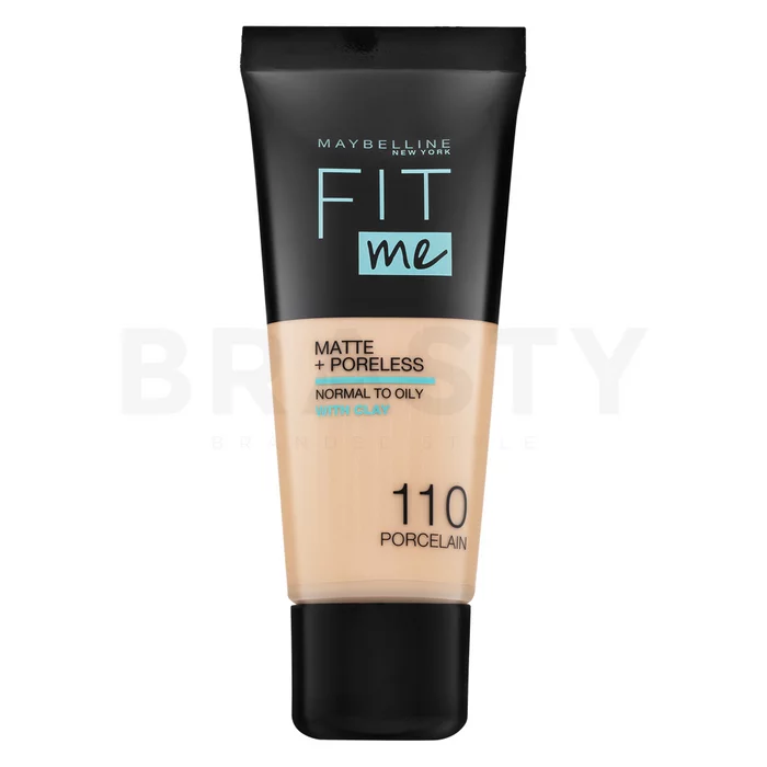 Maybelline Fit Me! Foundation Matte + Poreless tekući make-up s matirajućim učinkom 110 Porcelain 30 ml